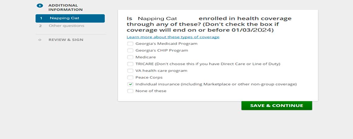 Enrolled in healthcare coverage?
